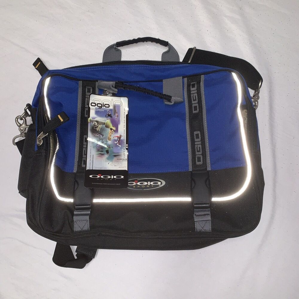 OGIO Sport Bag Black Blue Gym Athletic Hand Carry All Laptop
